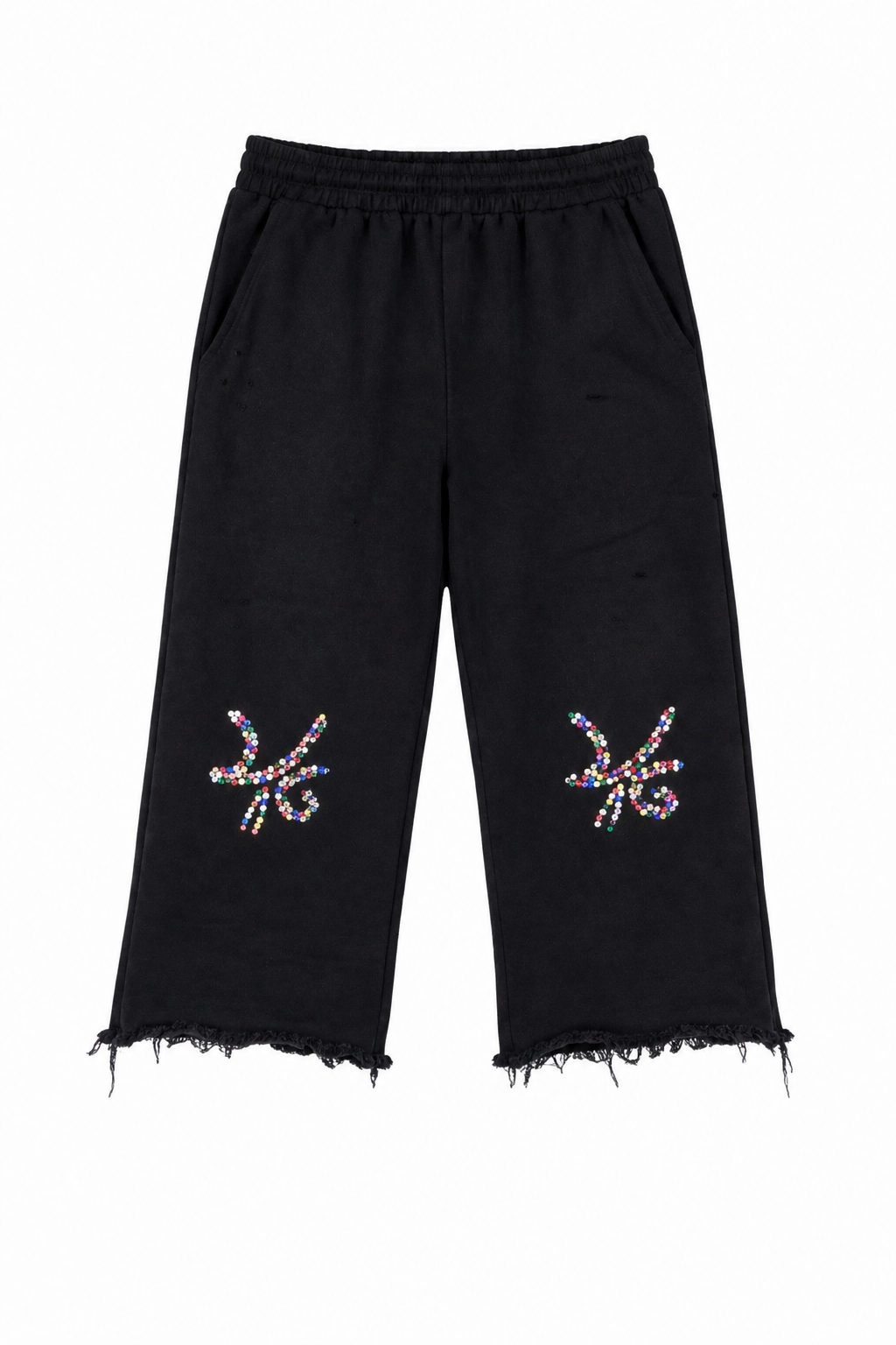 Desire Gem Stone Embellished Abstract Logo 3/4 Sweats