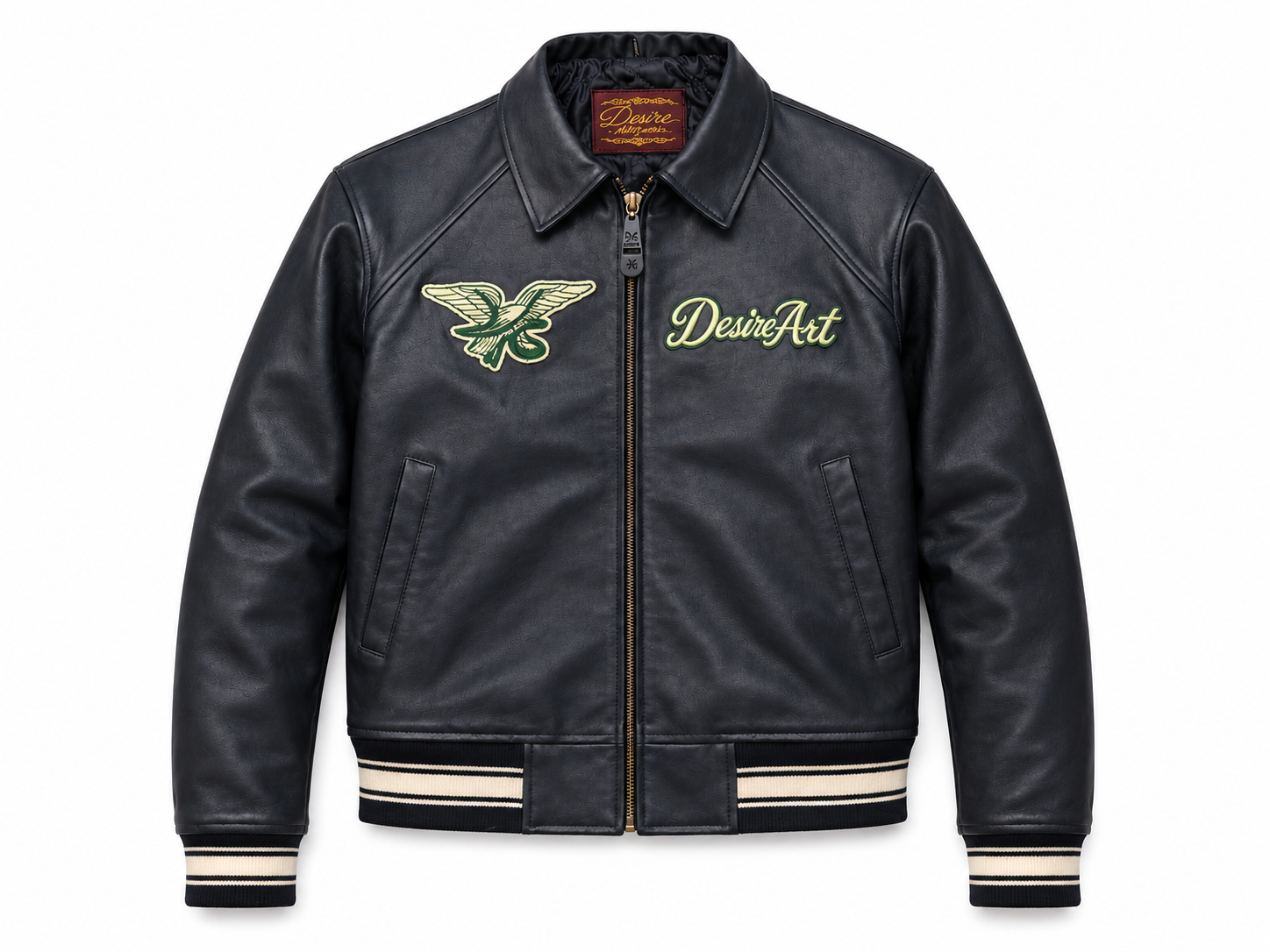 Desire Vintage Leather Bomber Jacket