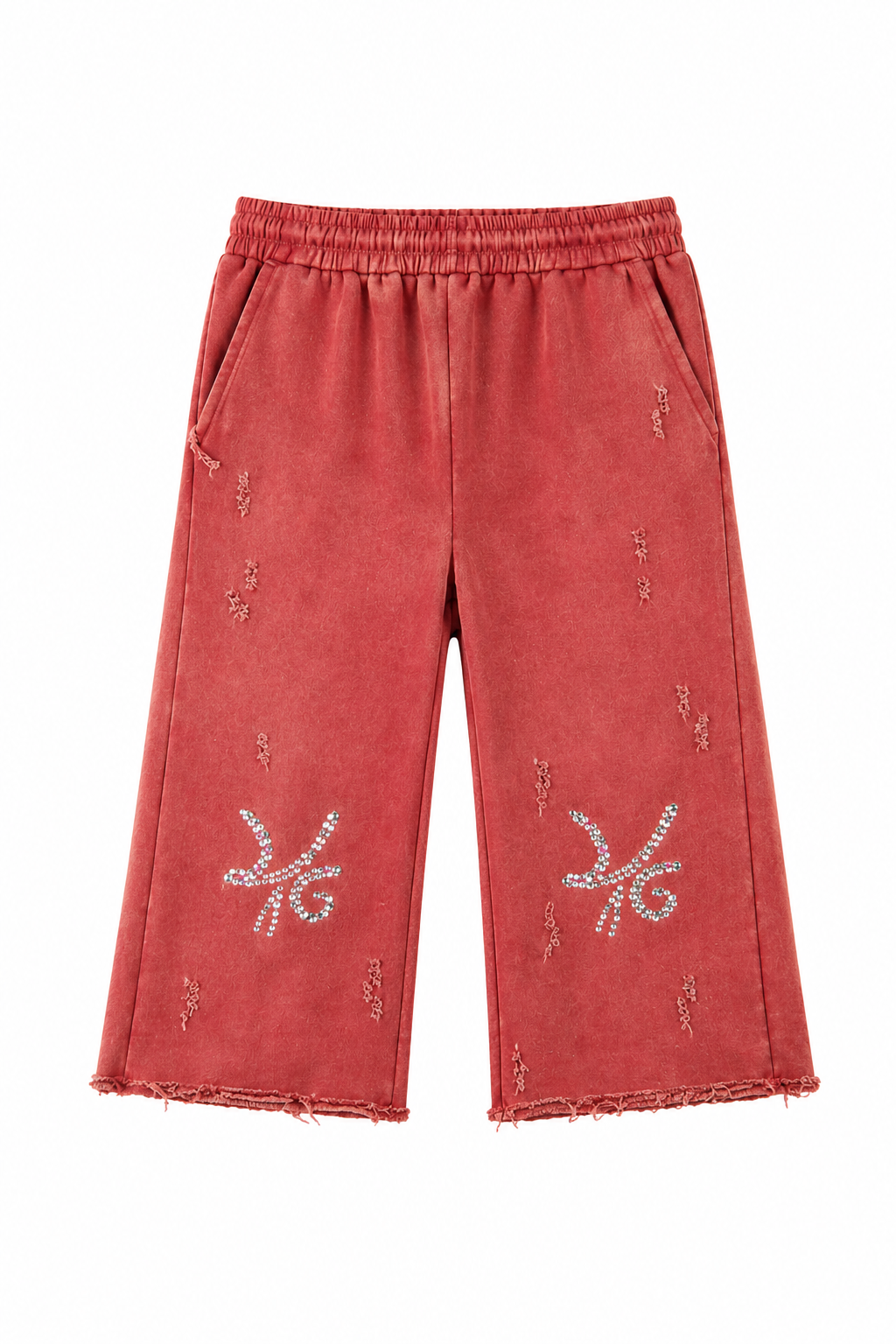 Desire Gem Stone Embellished Abstract Logo 3/4 Sweats