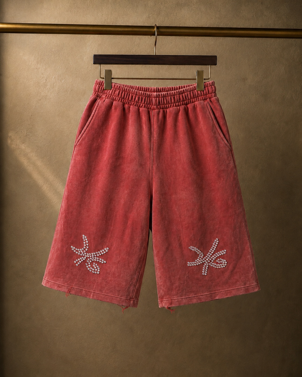 Desire Gem Stone Embellished Abstract Logo 3/4 Sweats