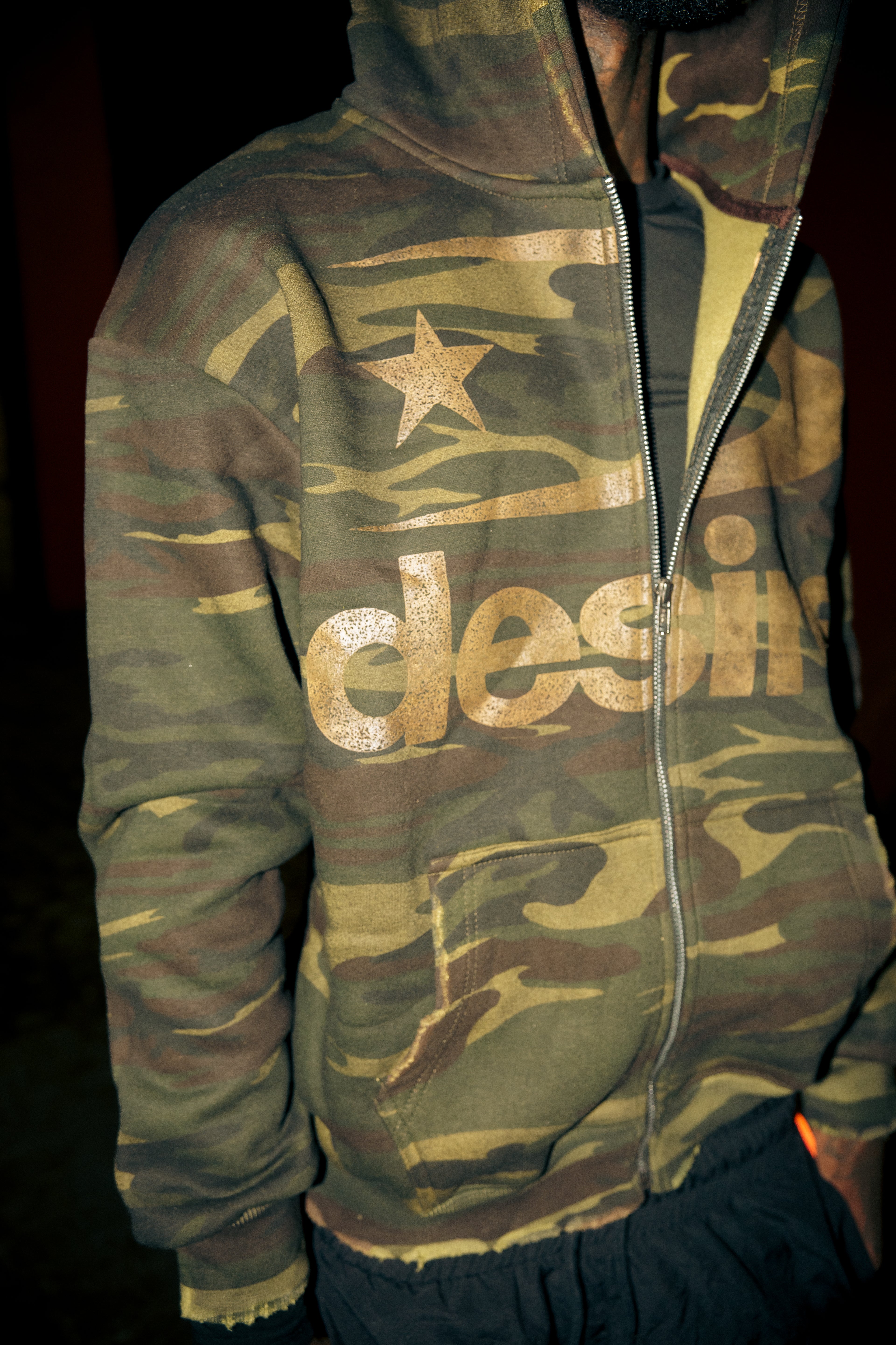 Desire Camo Legacy Vintage Zip Up
