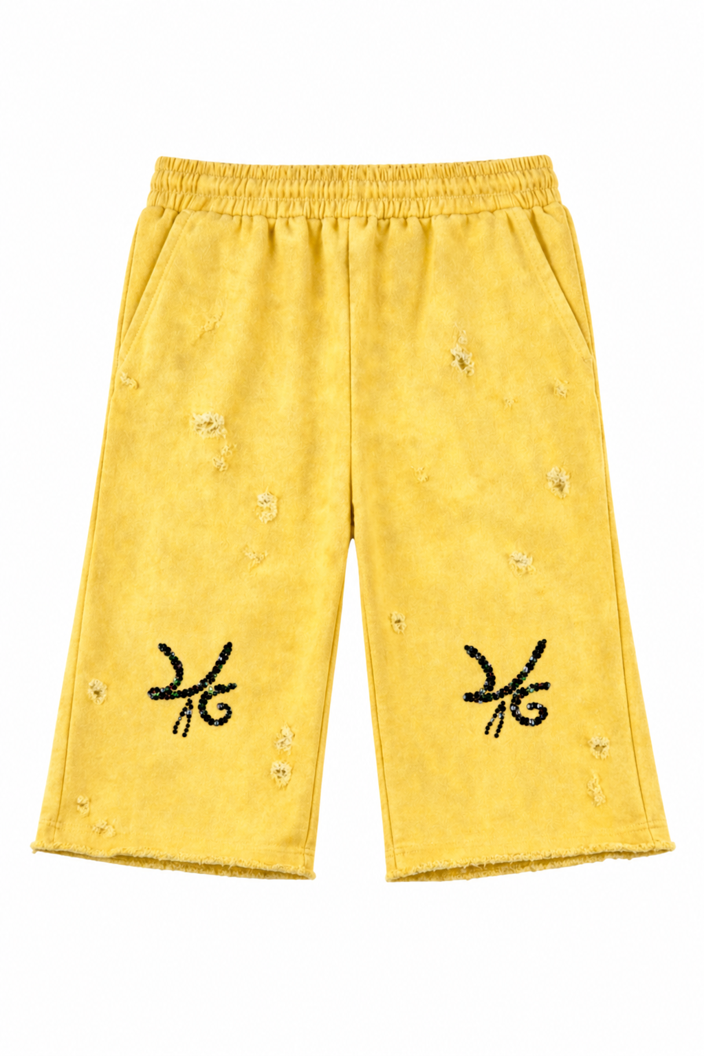 Desire Gem Stone Embellished Abstract Logo 3/4 Sweats