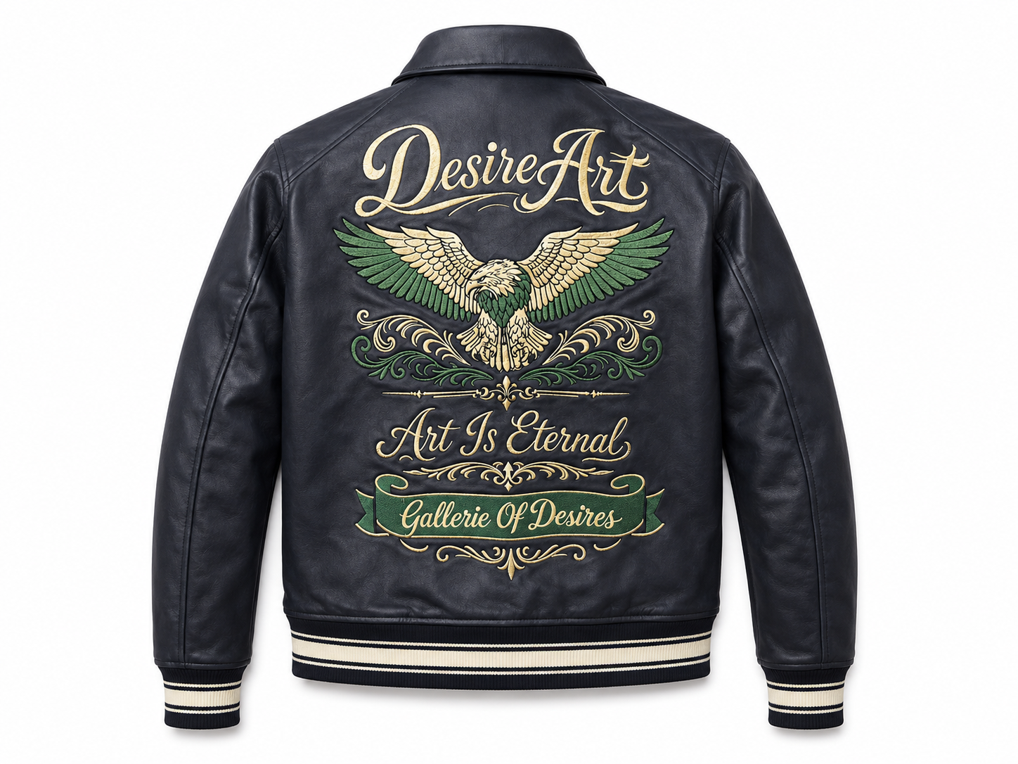 Desire Vintage Leather Bomber Jacket